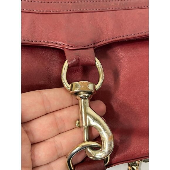 Red Rebecca Minkoff Burgundy M.A.C. Crossbody Bag - Picture 5 of 16
